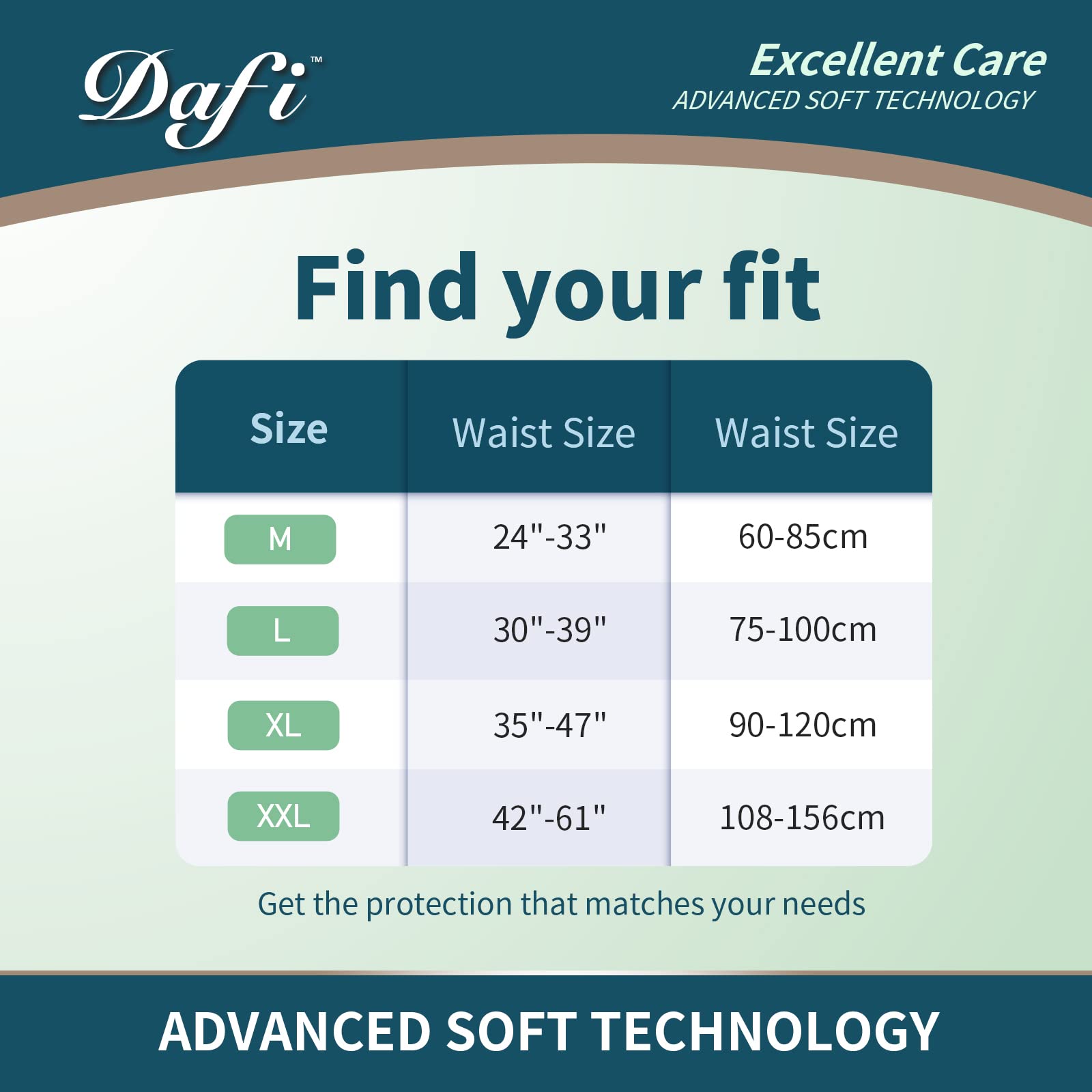 DAFI disposable pullups illustrate slip-on convenience for quick changes.