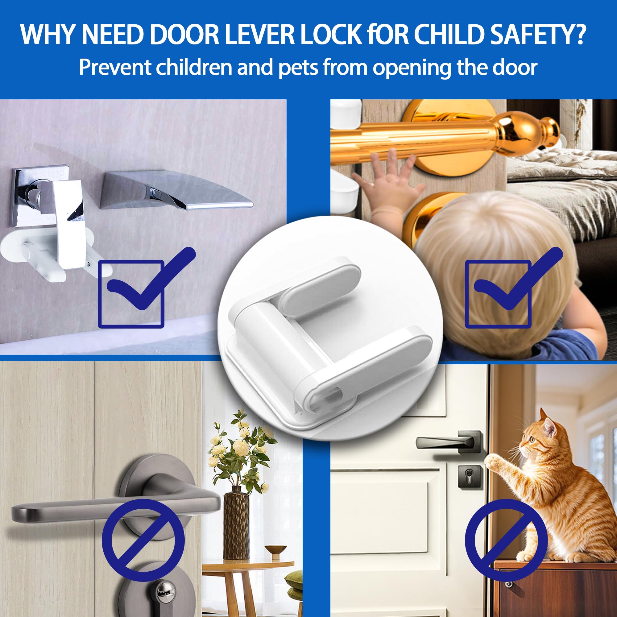 DAFUWENG suitable for kitchens and bathrooms, enhancing child safety