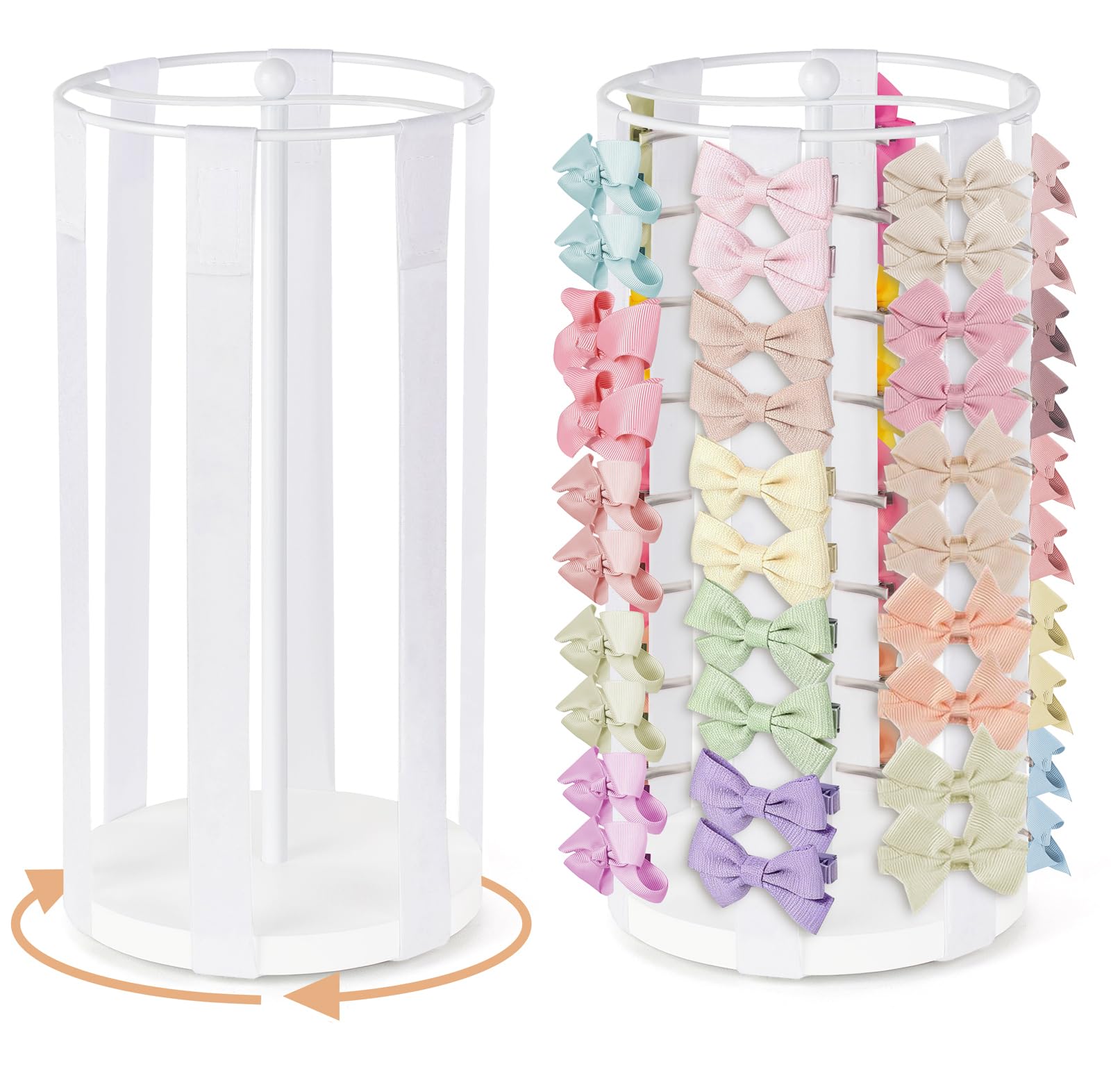 Dahey bow holder with 360° rotation for easy access to bows.