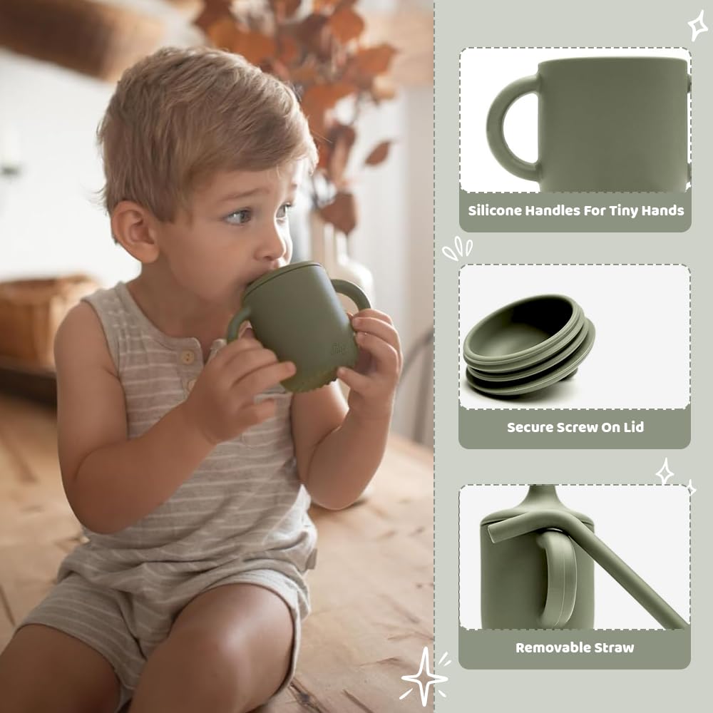 Dahzii baby bib with silicone pocket to catch spills.