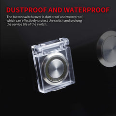 DAIERTEK round 22mm cover fits universal switches for desktops and equipment.