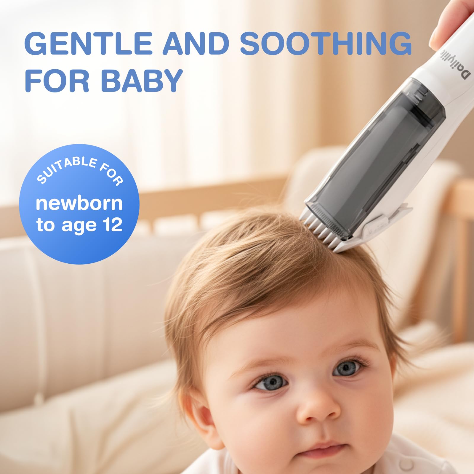 DAILYLIFE two guide combs for versatile cuts (3–6mm and 9–12mm)