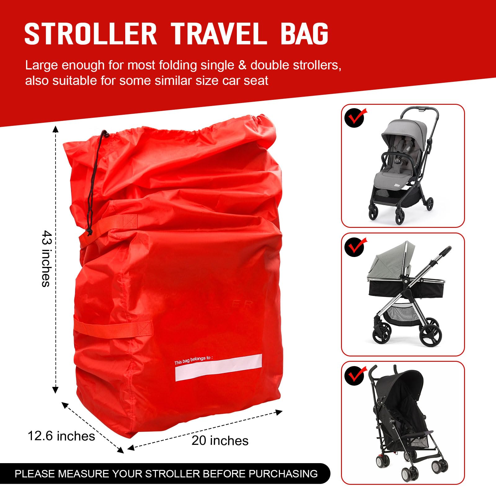 Dairrr Fuuu weatherproof stroller cover bag protects against rain and dirt