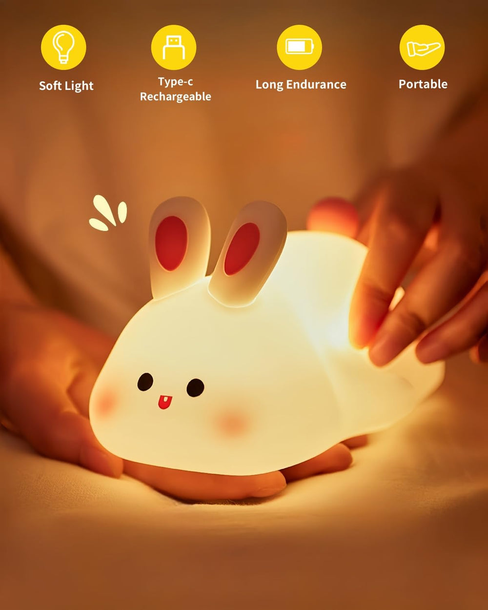 Daixinde bedroom-nursery light provides soft, safe illumination for early years.