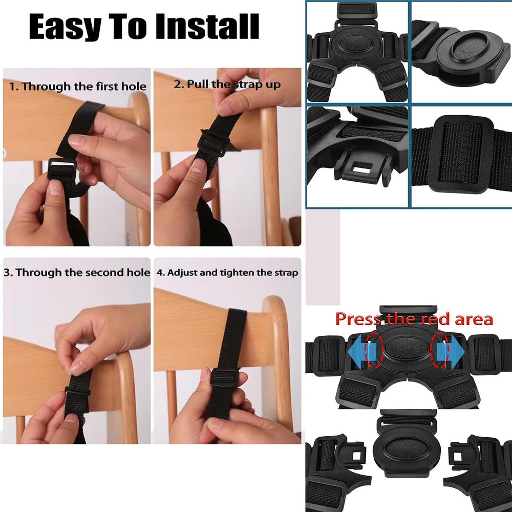 Dakexiong universal harness strap assembly closeup highlights durable nylon construction