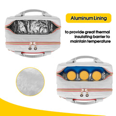 Damero breast pump bag two-way zipper for quick, easy access
