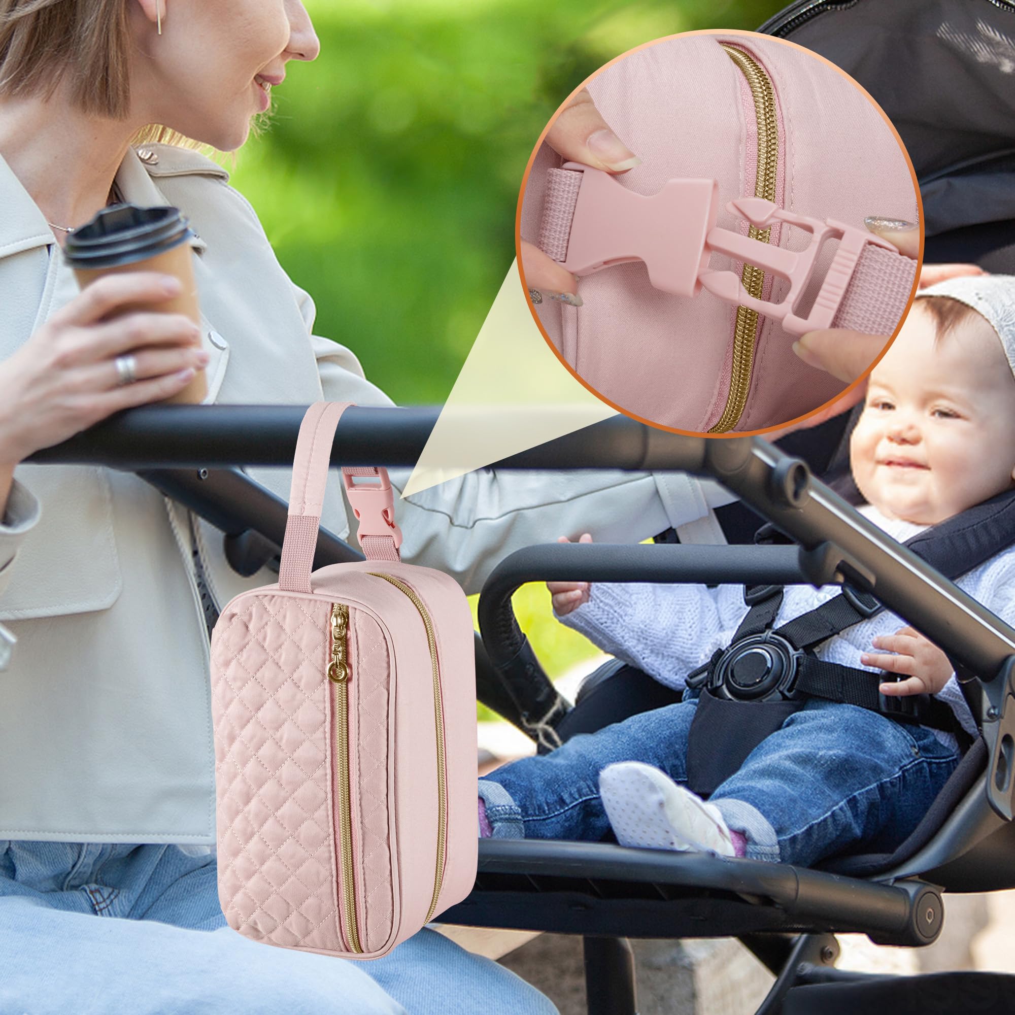 Damero back pocket offers extra storage on the go.