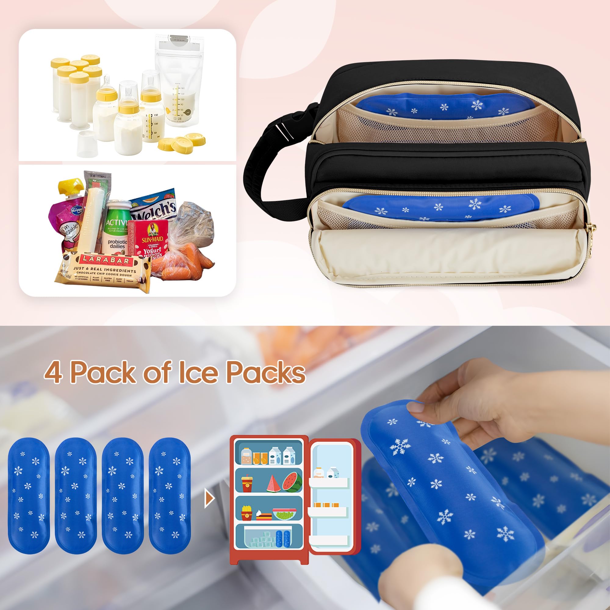 Damero cooler bag compact size enables easy carry during outings.