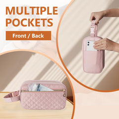 Damero bag measures 9 inches by 4.5 by 5 inches for compact travel.