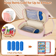 Damero insulation and leak-proof liner preserve freshness for hours.
