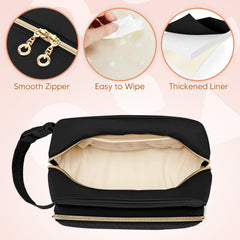 Damero cooler bag opened to show spacious interior for milk bags or bottles.