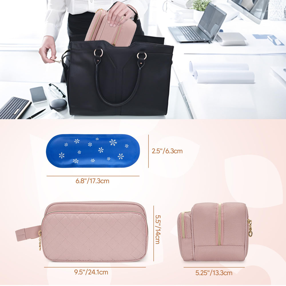 Damero bag attached to stroller for hands-free travel and accessibility