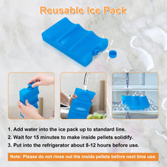 Damero bag main compartment fits up to 9 oz bottles and ice pack
