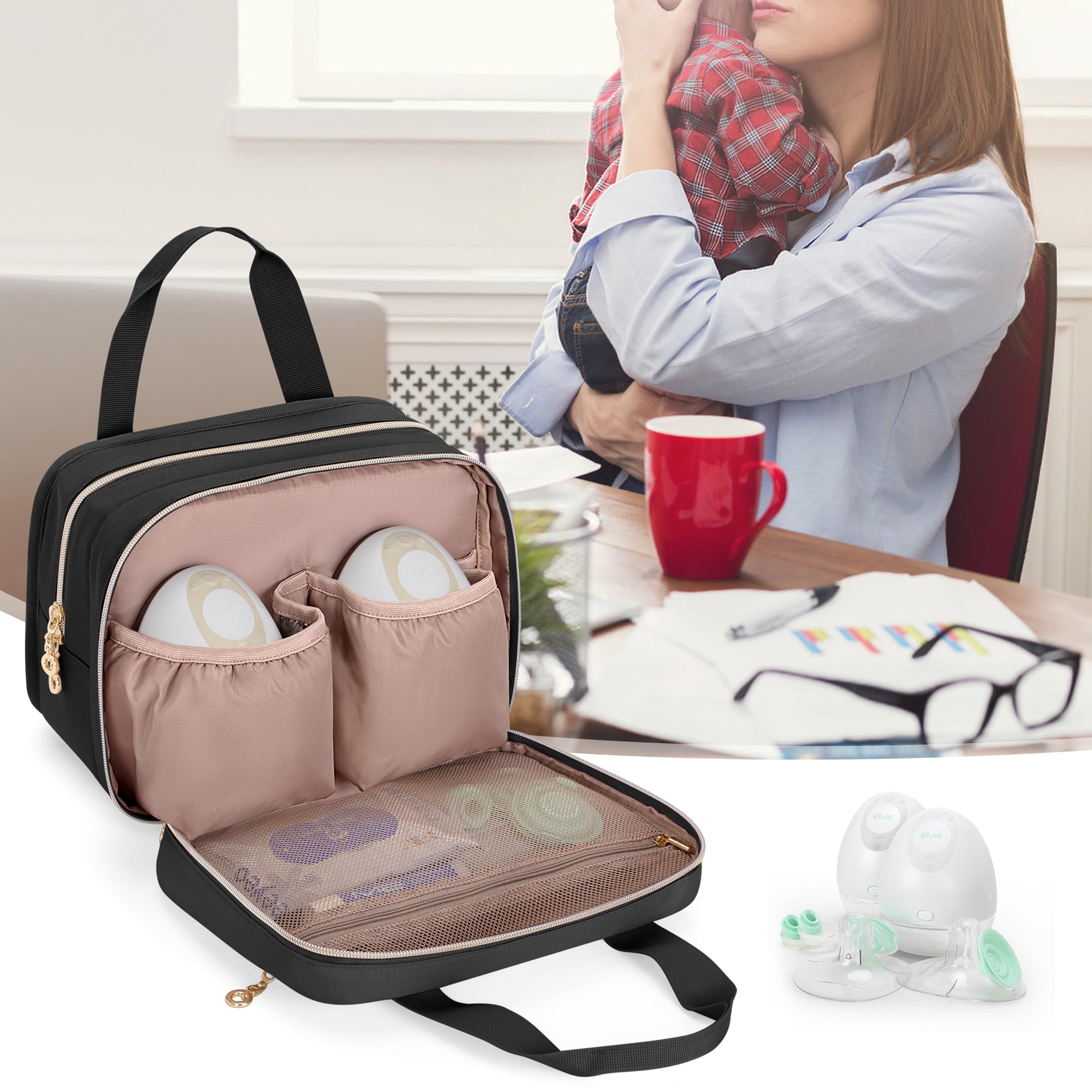 Damero versatile case doubles as a cooler for milk on the go.