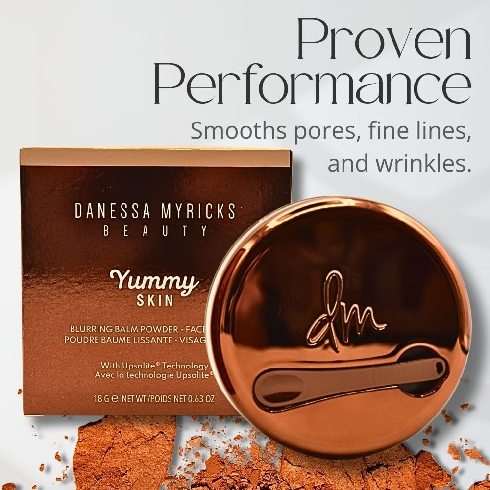Danessa Myricks Yummy Skin Blurring Balm Powder delivers a natural soft matte finish.