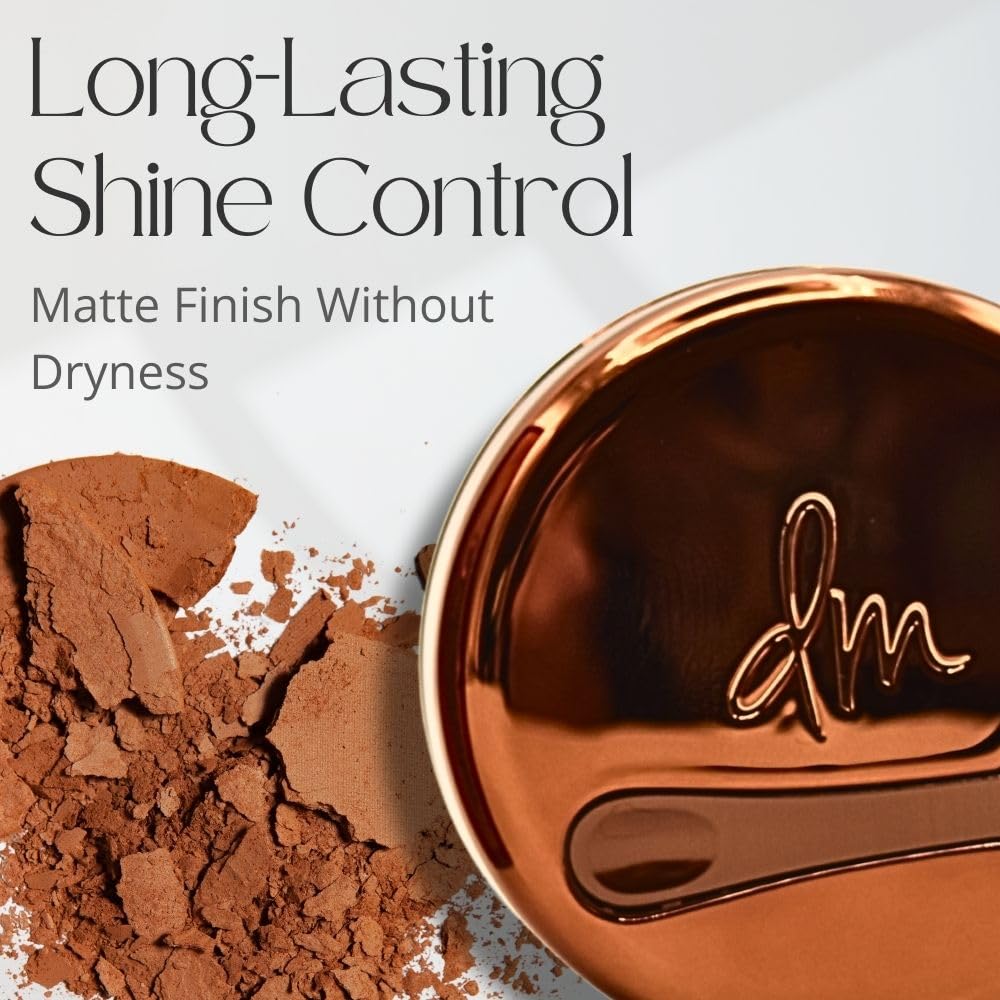 Danessa Myricks Yummy Skin Blurring Balm Powder worn all day with balanced oils.