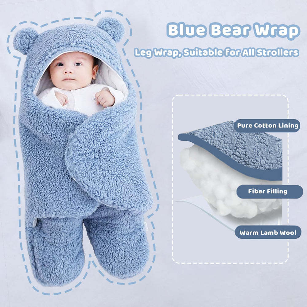 Danolt baby swaddle wrapped for sleep demonstrates secure snug fit for peaceful nights.