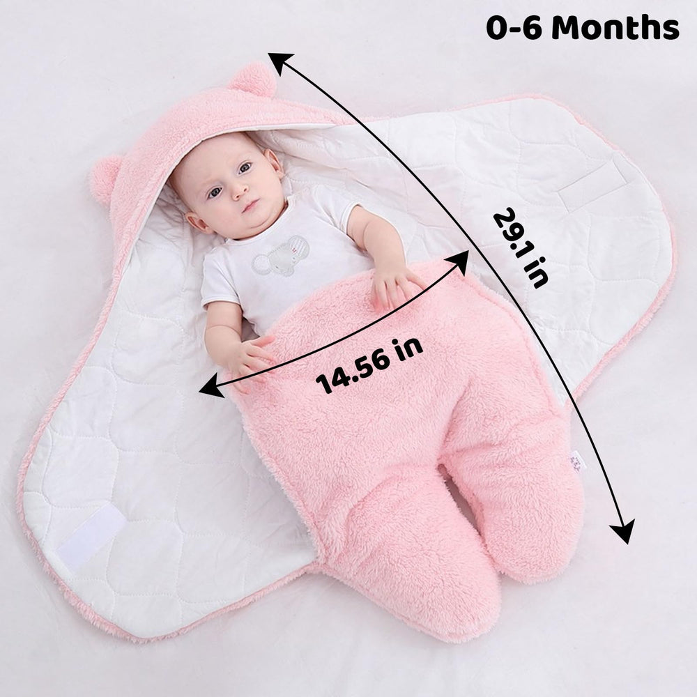 Danolt swaddle blanket 0-6 months with Velcro closure for easy use.