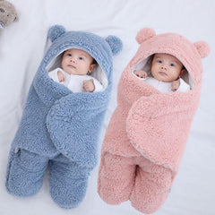 Danolt swaddle with Velcro closure eases diaper changes and quick outfit adjustments.