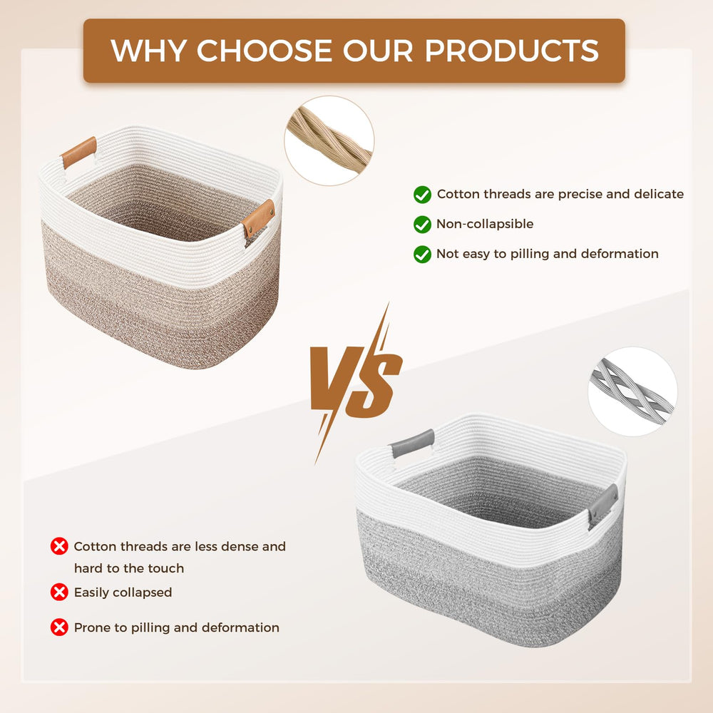 Danpinera blanket basket used in bathroom for towel organization