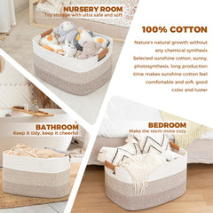 Folded Danpinera blanket basket saves space when not in use