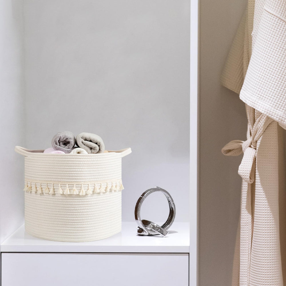 Danpinera baskets with added tassels for decorative flair.
