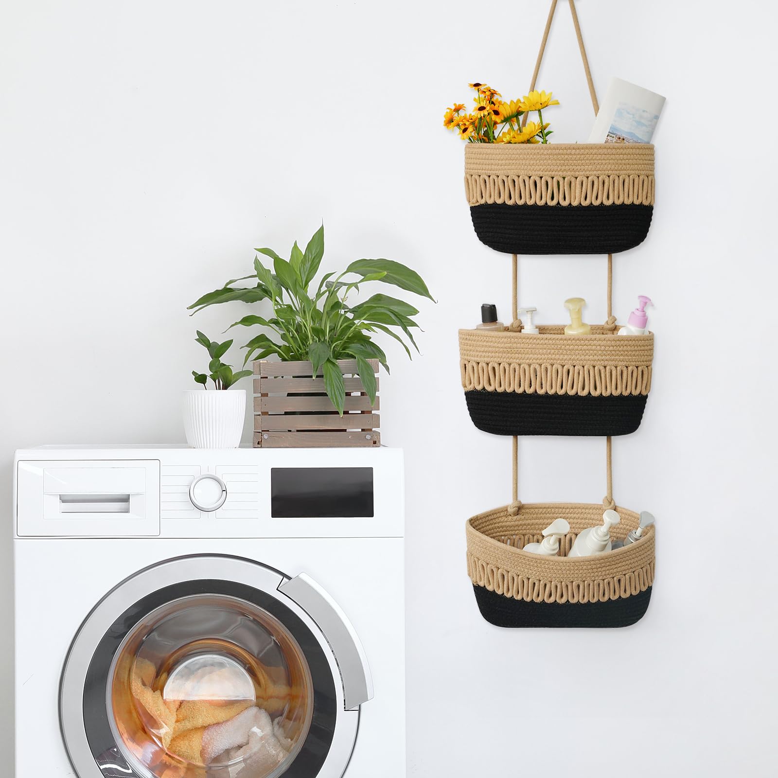 The danpinera large-capacity basket holds towels, diapers, or toys with room to grow.