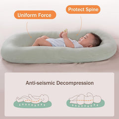 DAOLUAN lounger in bionic design for safe floor play and sitting practice