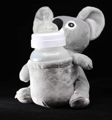 Daphyls Marsupeez Koala baby feeding setup shows integrated insulated pouch for temp control