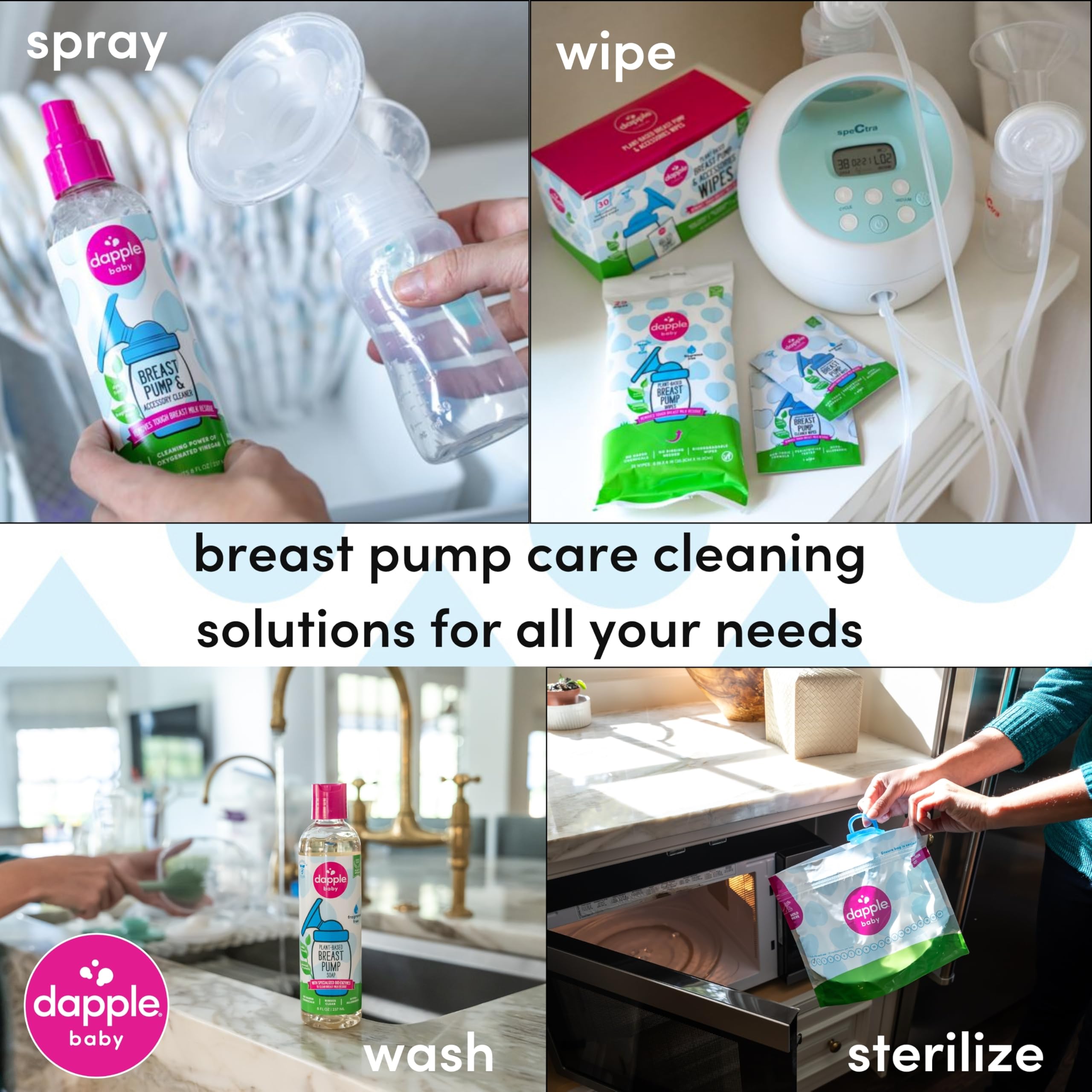 Dapple fragrance-free diaper-bag ready soap for travel cleaning.