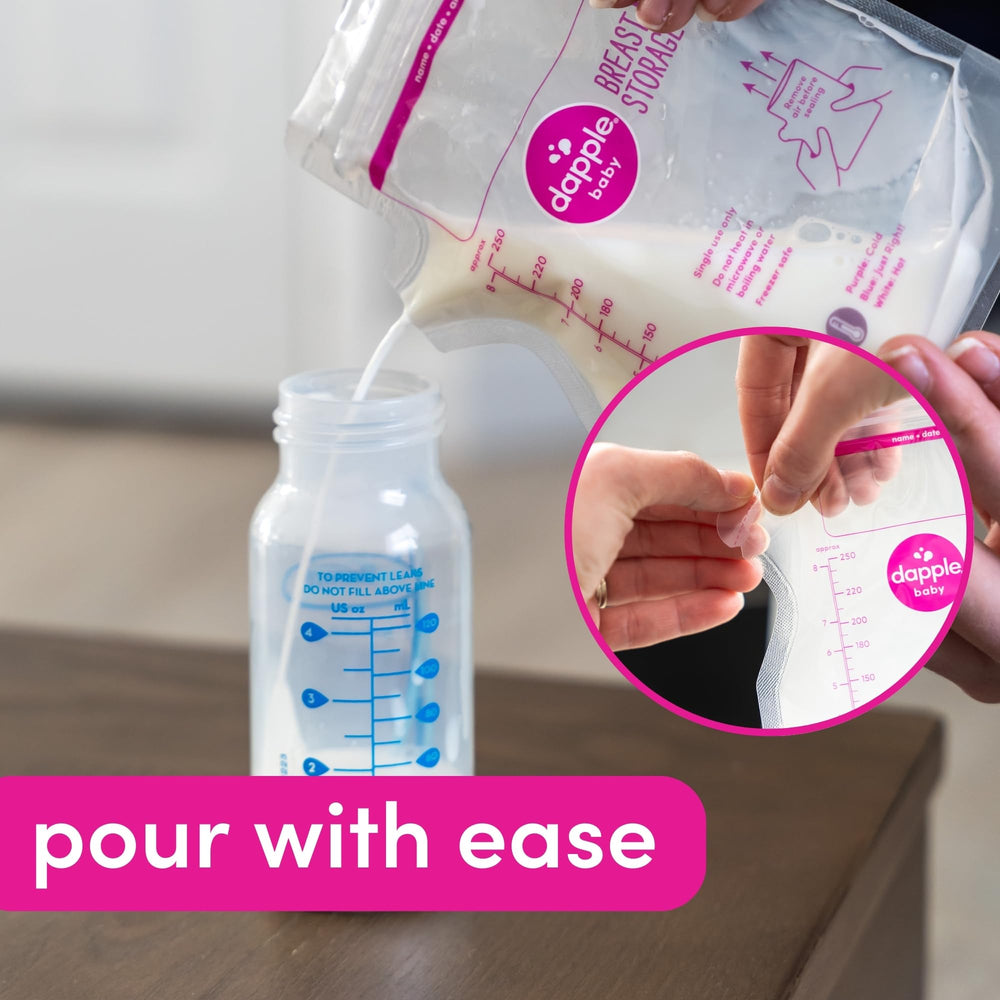 Dapple extra-wide opening for easy filling and reduced spills.