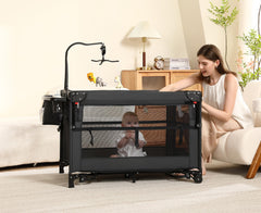 Dapue sturdy aluminum frame supports active babies