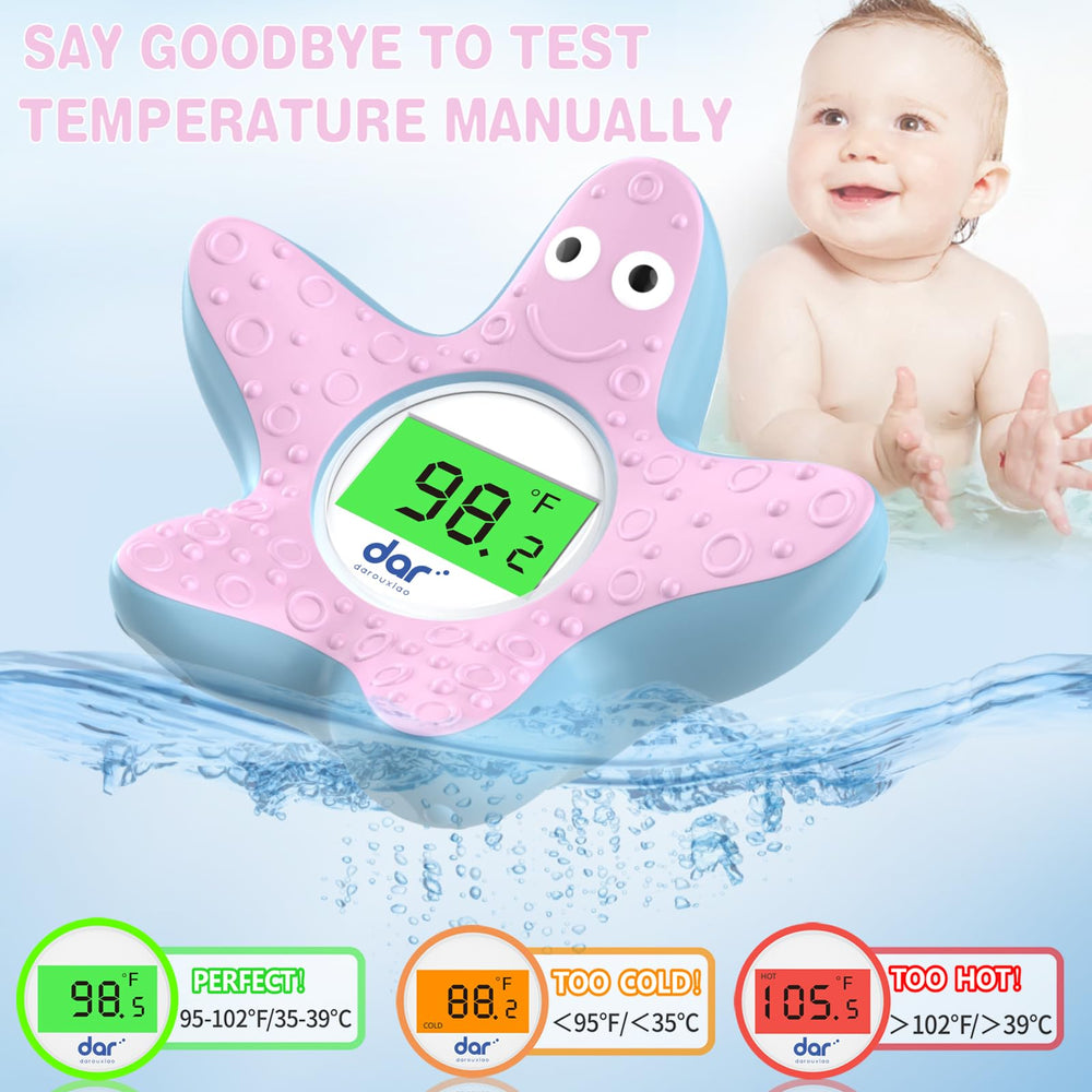 Dardarouxiao floating bath thermometer doubles as a playful bath toy.