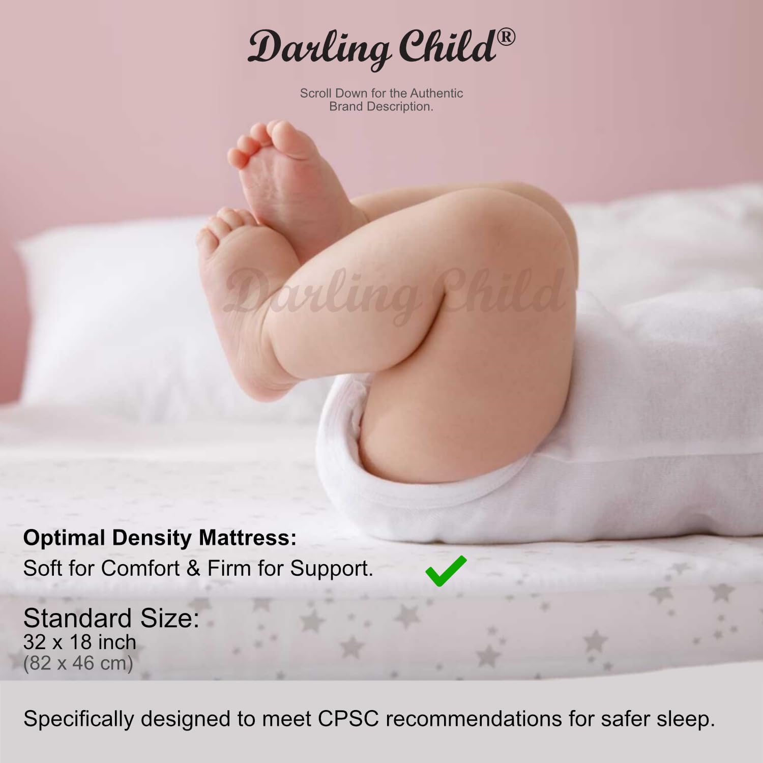 Darling Child bassinet in rocking mode for gentle soothing.