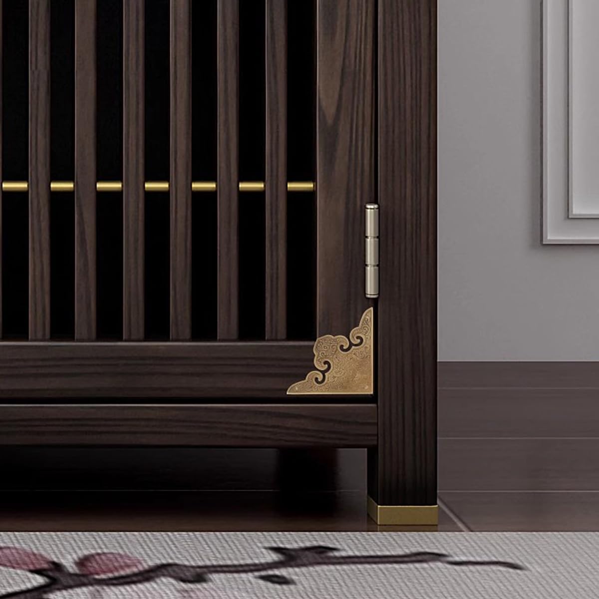 Dasaziya brass nails close-up showing fast installation with included hardware.