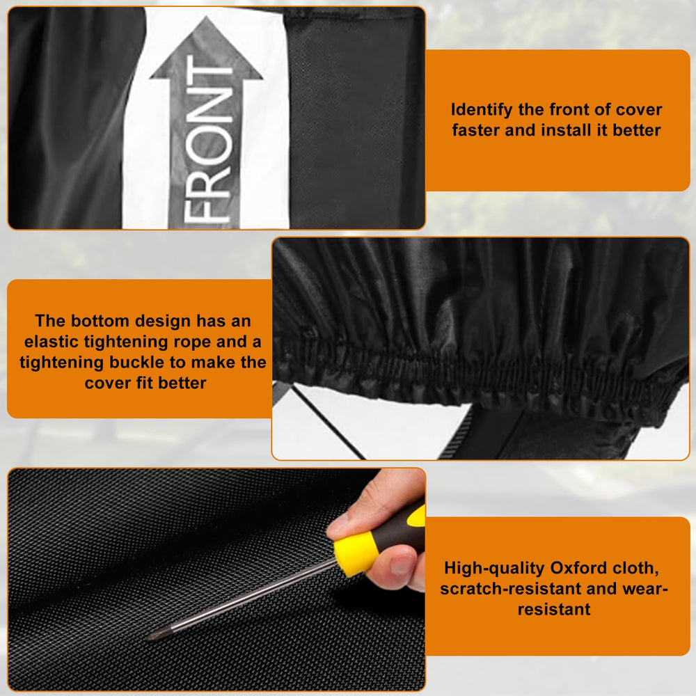 Daspom 6-passenger stroller cover is easy to wipe clean with a damp cloth.