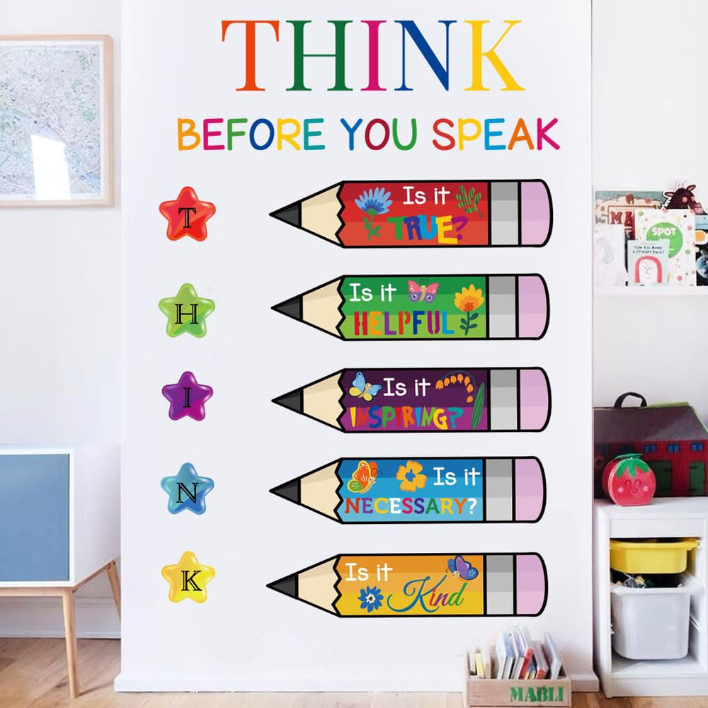 Datesno kid's bedroom decal adds cheerful color to learning spaces and toy corners.