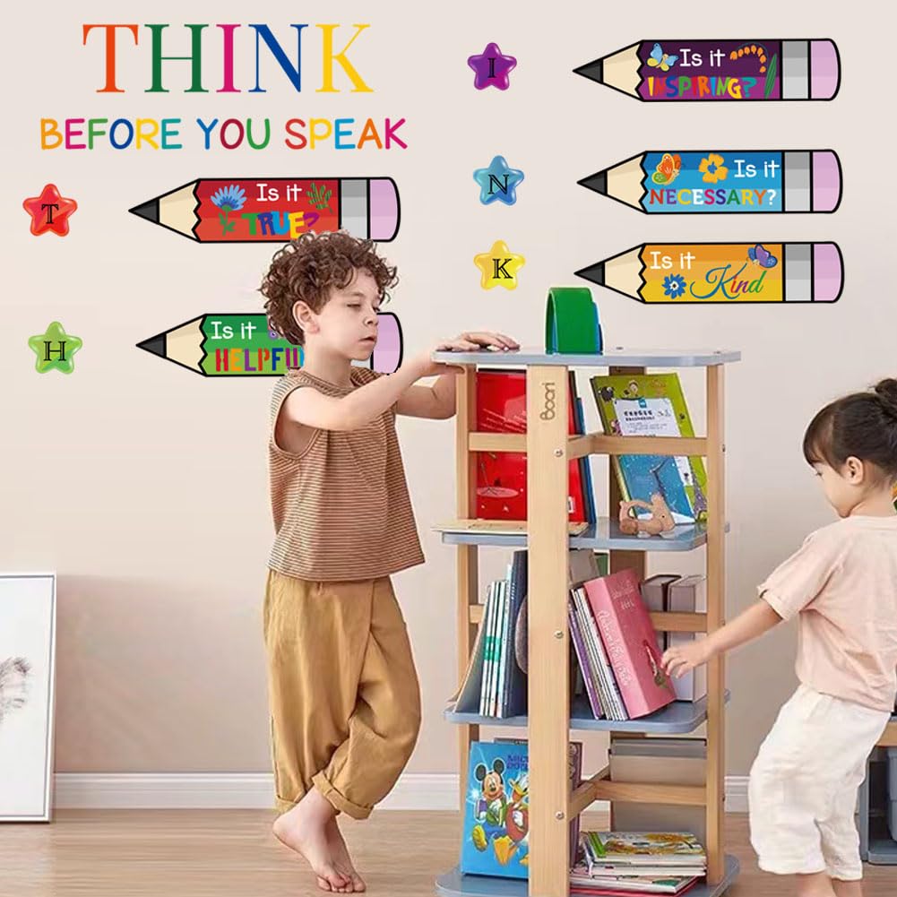Datesno nursery wall decal uses soft hues to create inviting reading nooks.