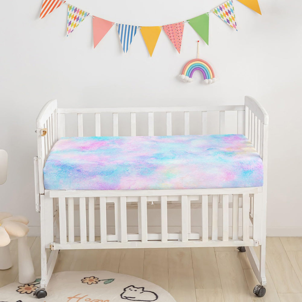 Datura Home crib skirt coordinating nursery decor for a tidy space
