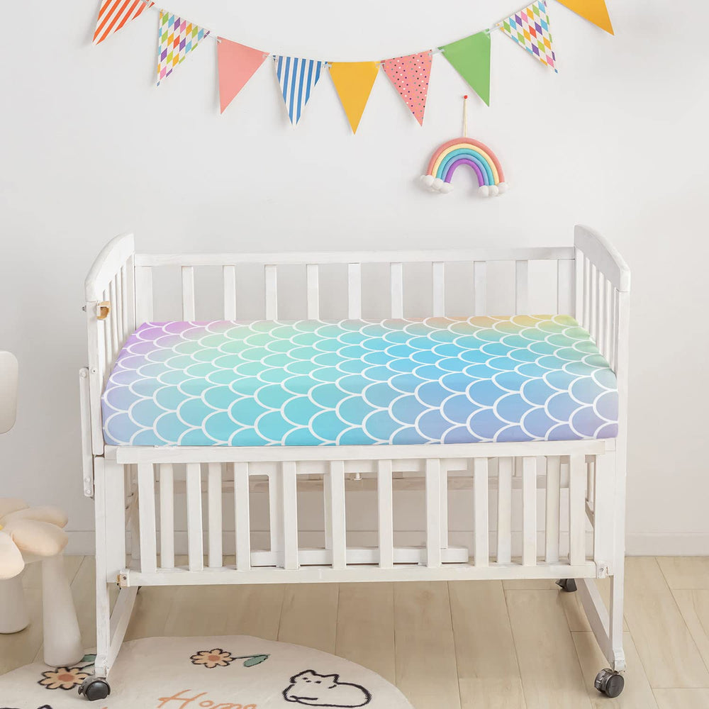 Datura Home crib skirt completing the nursery finish