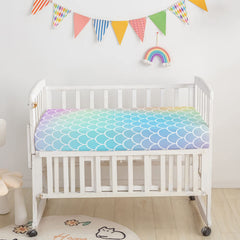 Datura Home crib skirt completing the nursery finish