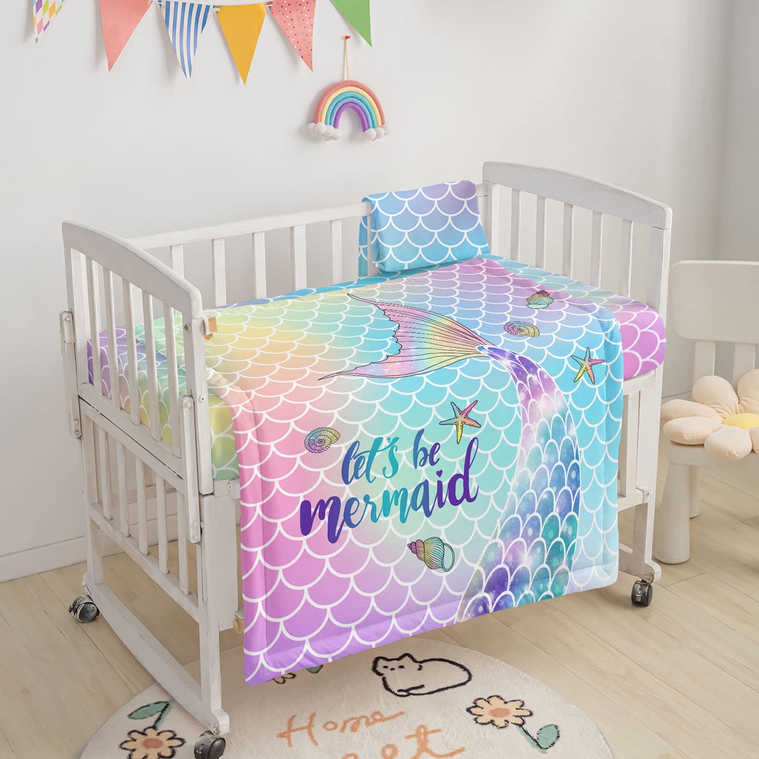 Datura Home fitted crib sheet 28x52 with 8in pocket for standard cribs