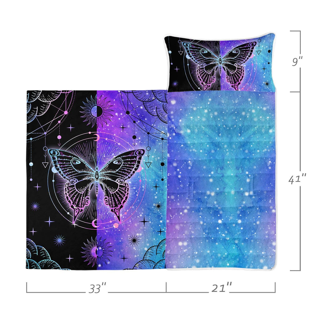 Datura Home Nap Mat butterfly pillow removable for flexible nap setups.
