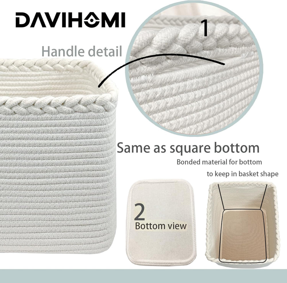DAVIHOMI clothing storage basket neatly organizes garments.
