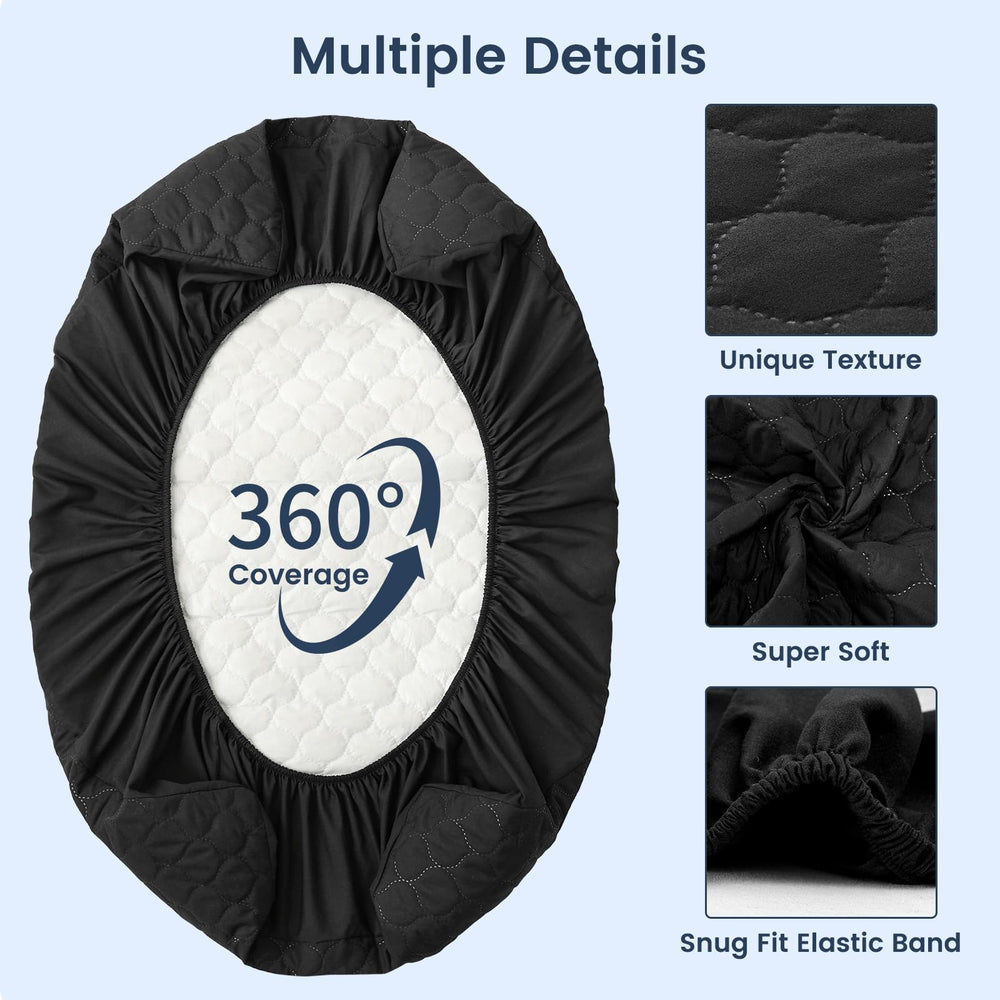 Davids Kids 25x38 inch protector fits most cribs and playards securely.