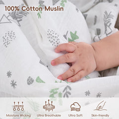 David's Kids 47x47 inch swaddle size ensures generous wrapping.