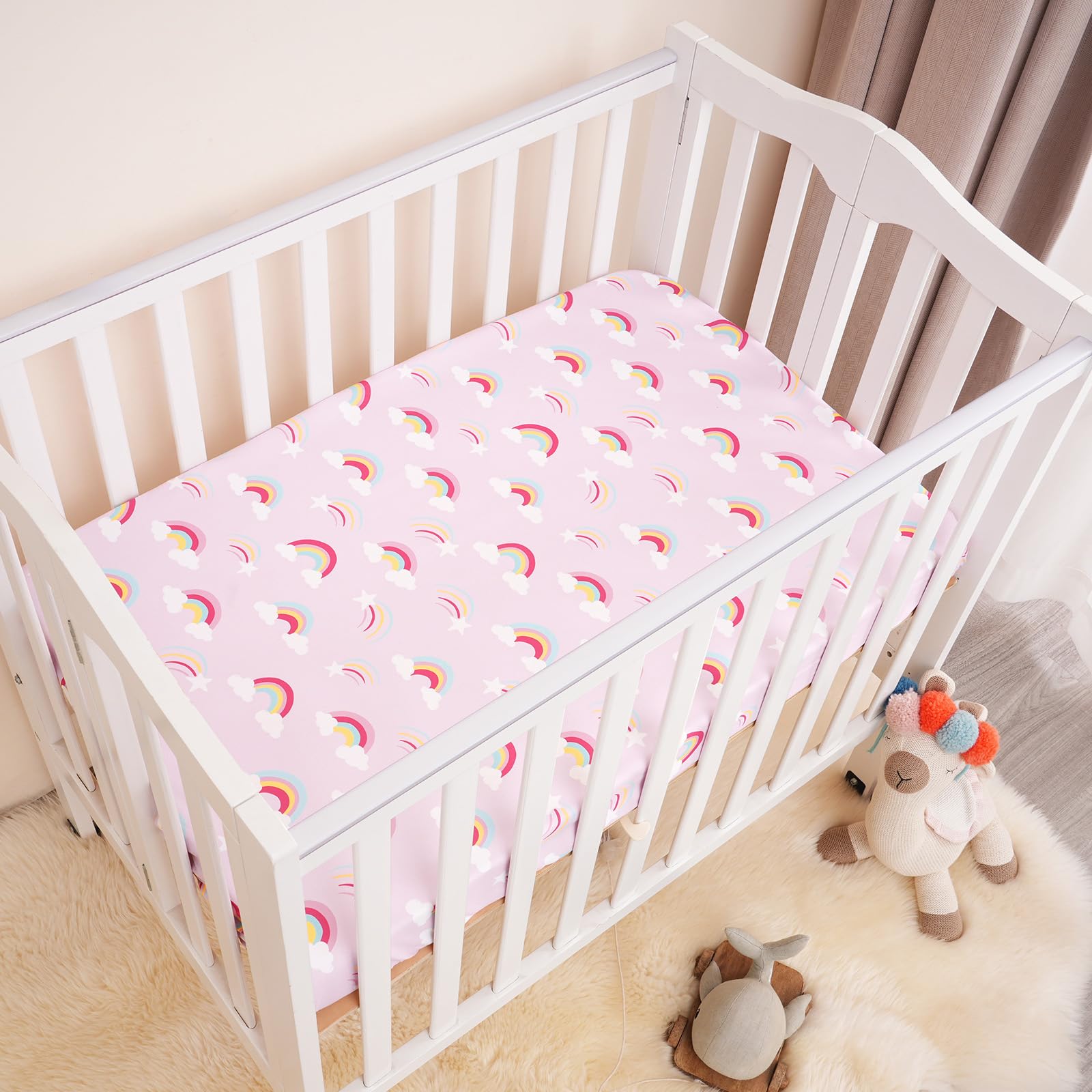 David's Kids sheets with deep 5-pocket elastic stay flat and secure