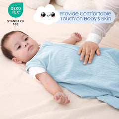 David's Kids sleeveless design allows free arm movement for easier rolling over.