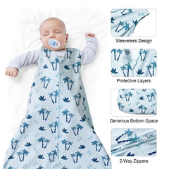 David's Kids sleep sack 2-way zipper enables easy diaper changes