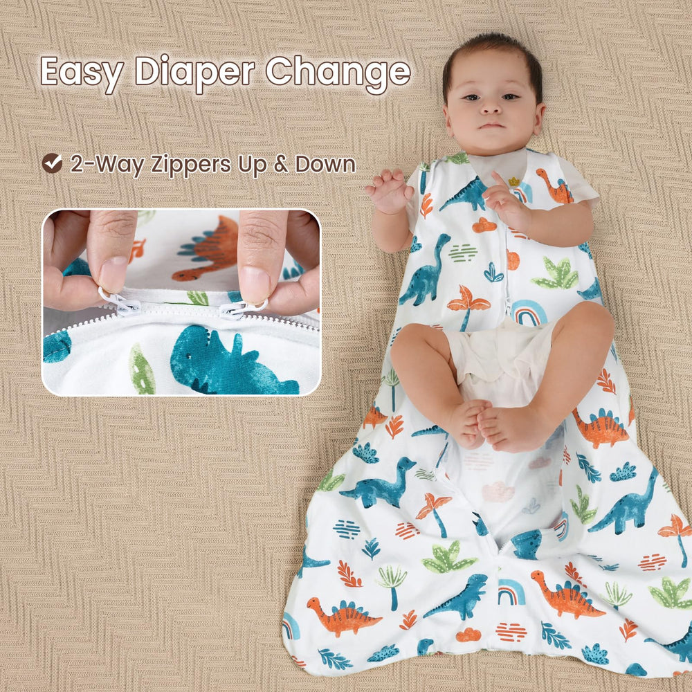 David's Kids sleep sack zipper guard protects baby's delicate skin